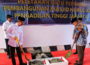 Pembangunan Masjid NURUL ‘ADLI P.T. DKI Jakarta, Pj.Gubernur DKI, Heru Budi Hartono Lakukan Peletakan Batu Pertama
