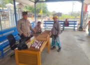 Anggota Polsek Puloampel Polres Cilegon Polda Banten, Memberikan Himbauan kamtibmas kepada Warga Puloampel