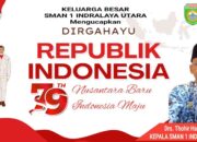 Kepala SMA Negeri 1 Indralaya Utara Mengucapkan Dirgahayu Republik Indonesia ke 79 Tahun 2024