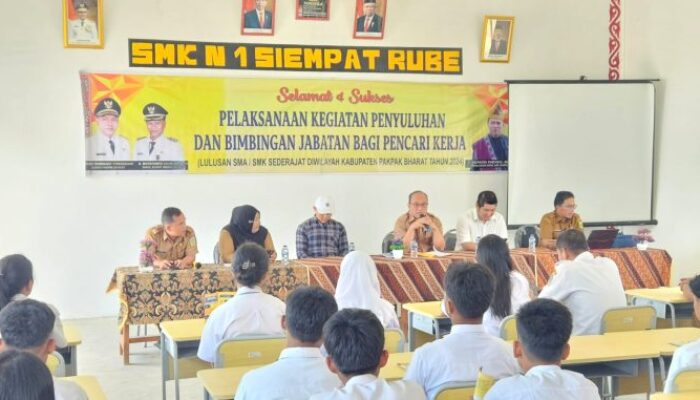 Dinas Sosial Pakpak Bharat Melaksanakan Penyuluhan dan Bimbingan Jabatan Bagi Para Pencari Kerja 