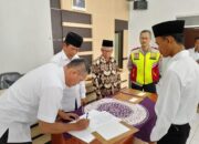 Polsek Cimaragas Polres Ciamis Hadir Proses Pelantikan Perangkat Desa Ciparay