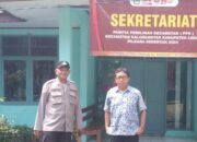 Kanit Binmas Polsek Rangkasbitung Polres Lebak Jumpai Anggota PPK Kecamatan Kalanganyar