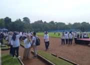 Bhabinkamtibmas jalin Silahturami dan Monitoring Acara Ulang Tahun PT KSP di stadion Krakatau Stell