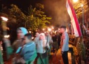 Polsek Rancah Polres Ciamis Ikuti Pawai Obor dan Doa Bersama Sambut 1 Muharram 1446 H