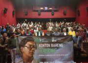 Nonton Bareng Film Lafran : Kader dan Alumni HMI Se-Kediri Raya menghijaukan Golden Theater Kediri