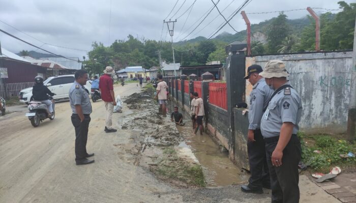 Setelah di dalam Lapas Gorontalo, Kini Bagian Luar Lapas Yang di Bersihkan