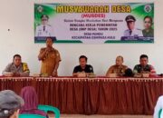 Dukung pembangunan desa, Bhabinkamtibmas hadiri musyawarah Desa di Desa Pundu Kec.Cempaga Hulu