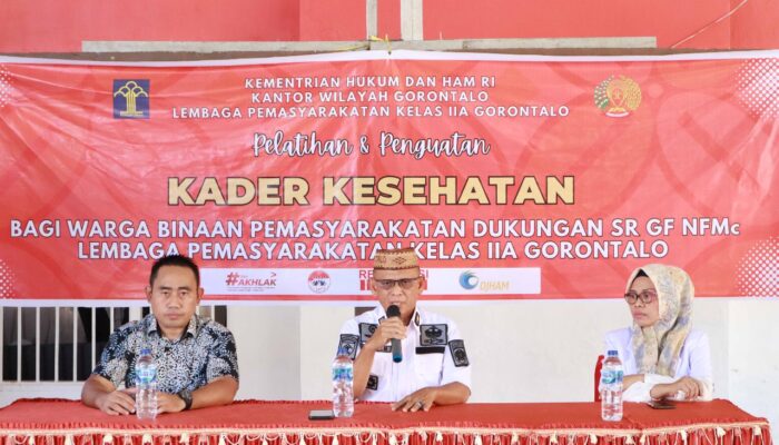 Lapas Gorontalo Didik 23 Kader Kesehatan, Bentuk Kepedulian Kesehatan Kepada Warga Binaan