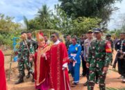 Berkah Yang Berlimpah Dalam Damai Kebersamaan, Satgas Pamtas Yonif 726/Tml Bersama Elemen Masyarakat Sambut Kedatangan Uskup Agung Merauke