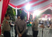 Kapolsek Rangkasbitung Polres Lebak Usai Apel Lanjut Monitoring Kegiatan Doa Bersama Lintas Agama