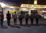 Pawas Polsek Pasar Kemis Polresta Tangerang Pimpin Apel Malam di Lanjutkan Patroli Mobile