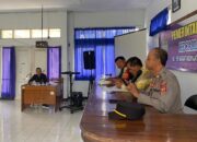 Polres Ciamis Awasi Pelaksanaan Pakta Integritas Anggota PPS se-Kecamatan Baregbeg