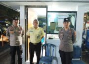 Anggota Polsek Rangkasbitung Polres Lebak Patroli Dialogis Temui Satpam Bank BRI