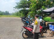 Bhabinkamtibmas Polsek Rangkasbitung Polres Lebak Monitoring Parkiran Motor Kolam Renang BIM