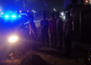 Personil Polsek Ciwandan Cegah Niat Kejahatan Dengan Blue Light Patrol Pada Jam Rawan,