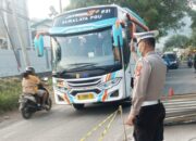 Perbaikan jalan depan BBT, Lantas Polsek Pulomerak bantu pengaturan Lalulintas,