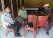 Ngopi Bersama Warga bhabinkamtibmas Polsek pulomerak Polres Cilegon Jaga Silahturahmi,