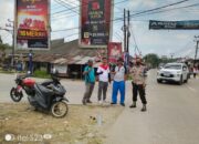 Kanit Propam Polsek Banjarsari melaksanakan giat PAM dan gatur lantas dalam rangka perlombaan gerak jalan tingkat SMP/ MTS memperingati HUT RI ke 79 kecamatan Banjarsari