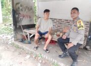 Ngopi bareng bersama warganya Sambil Berbincang Babinkamtibmas Polsek Cinangka Polres Cilegon,