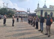 Panit Lantas Polsek Pulomerak Polres Cilegon pimpin pelaksanaan Apel Pagi,