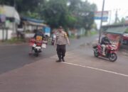 Laksanakan Strong Point, Jajaran Personel Polsek Mancak  Polres Cilegon Polda Banten Berikan Pelayanan Terhadap Aktivitas Masyarakat,