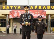 Upacara pengibaran Bendera Merah Putih dalam Rangka peringatan HUT Kemerdekaan Republik Indonesia Ke-79 Polres Cilegon