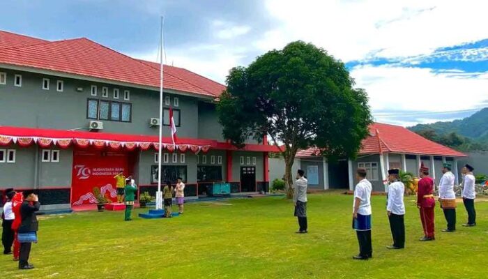 Semarakkan HUT Ke-79 RI, Rupbasan Gorontalo Gelar Upacara Bendera