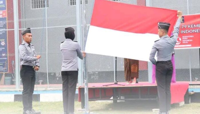 Lapas Perempuan Gelar Upacara Bendera Hari Kemerdekaan RI Ke79, Meita Eriza : Menciptakan Indonesia Maju Dan Berkadilaan