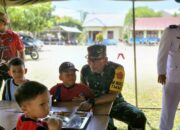 Peduli Generasi Emas, Satgas TMMD ke 121 Kodim 0413/Bangka Program Makan Gratis Untuk Siswa Sekolah.