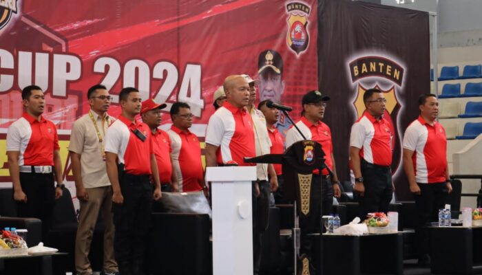 Wakapolda Banten Hadiri Pembukaan Pertandingan Babak Penyisihan Bola Voli Kejuaraan Piala Kapolri Cup 2024