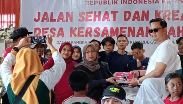 Ribuan Peserta Semarakan Jalan Santai Desa Kersamenak dengan Berbagai Hadiah Menarik