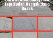 Proyek Rabat Beton Di Kecamatan Sianjur Mula-mula Baru Selesai dikerjakan Tapi Sudah Banyak Yang Retak