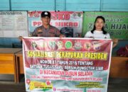 Cegah Pungli, Personel Polsek Dusel Gencarkan Beri Imbauan Terkait Larangan Pungli
