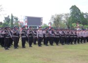 Apel Pagi di Mapolda, Personel Brimob Kalteng Ikuti Arahan Wakapolda