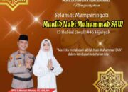 Kapolsek Lalan Beserta Staf dan Bhayangkari Mengucapkan Selamat Memperingati Maulid Nabi Muhammad SAW 1446 Hijriyah