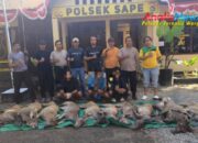 Tiga Warga Monta Bawa 10 Rusa dari  Pulau Komodo Diamankan Polsek Sape