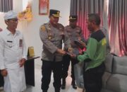 Wujudkan Kepedulian Terhadap Linmas, Kapolsek Kawasan Pelabuhan Gilimanuk Berikan Bantuan Topi Kepada Anggota Linmas Kelurahan Gilimanuk