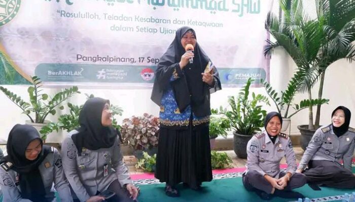 Peringati Maulid Nabi Muhammad SAW, Lapas Perempuan Pangkalpinang Memberikan Ceramah Agama Kepada WBP