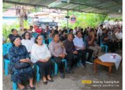 Sambang Duka personil Polsek Tenga di Desa Sapa,  Kapolsek: “Kami  Turut Berduka Cita Keluarga Mamangkey Rimbing”