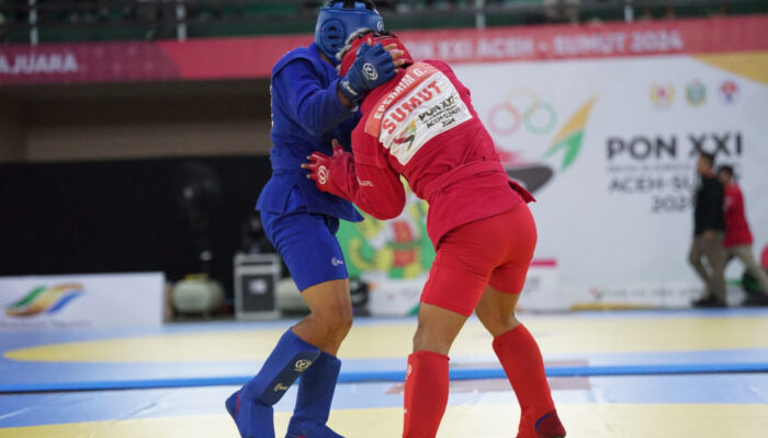 Atlet Sambo ,Everaim Ginting Raih Emas Melalui Kemenangan TKO