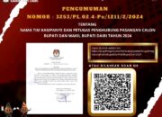 KPU Dairi Umumkan Nama Tim Kampanye Dan Penghubung Pasangan Cabup dan Cawabup Dairi 2024