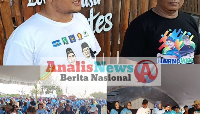 Lautan Manusia Penuhi Pantai Wates untuk Zumba Harmonis, Dukung Harno-Hanies di Pilkada Rembang