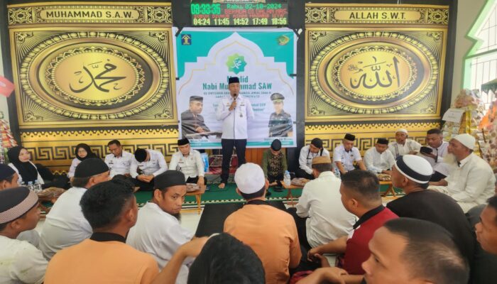 Lapas Pohuwato Gelar Maulid Nabi, Napi Antusias berebut Tolangga