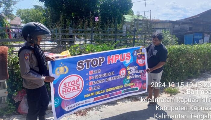 Sosialisasi Anti Hpus Kepada Masyarakat Rutin dilaksanakan Oleh Polsek Kapuas Hilir