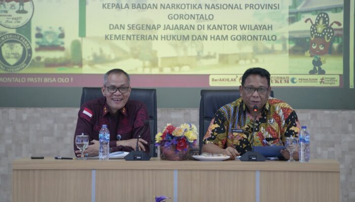 Kemenkumham Gorontalo dan BNNP Perkuat Sinergi Dalam Pemberantasan Narkoba