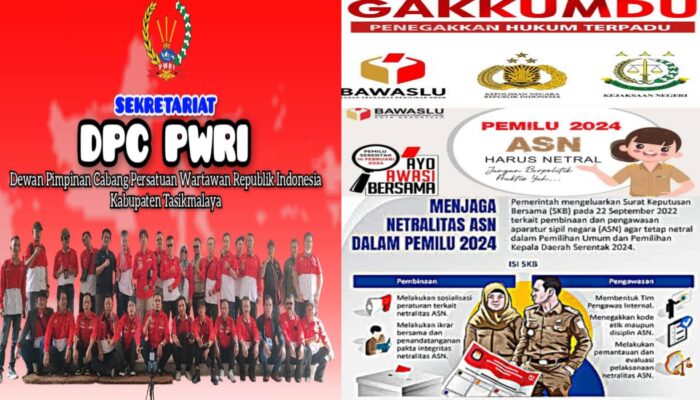 DPC PWRI Kabupaten Tasikmalaya Soroti Sejumlah Oknum Kades dan ASN Yang Diduga Terlibat Politik Praktis Dan Meminta Pihak Sentra Gakkumdu Jangan Tutup Mata!!!