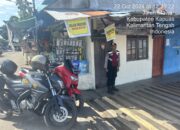 Menjaga Keamanan, Anggota Satsampta Melaksanakan Patroli Dialogis ke sekitaran Pos singgah di Kab.Kapuas.