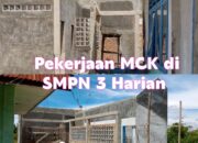 Kasek SMPN 3 Harian Apresiasi Disdikpora Samosir Yang Telah Membangun MCK bagi Siswa-siswi