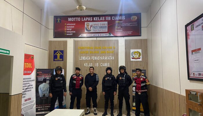 Ops Mantap Praja, Patroli Perintis Presisi Sat Samapta Polres Ciamis ke Lapas Ciamis