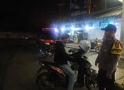 Personil Polsek Ciwandan Polres Cilegon Patroli Malam Dipemukiman Warga Antisipasi Kriminalitas Jalanan